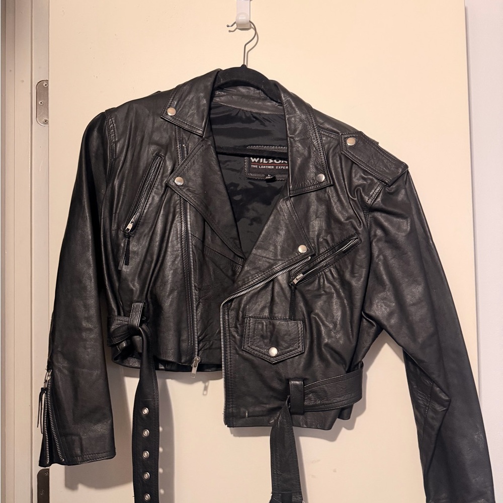 Wilson Black Leather Jacket